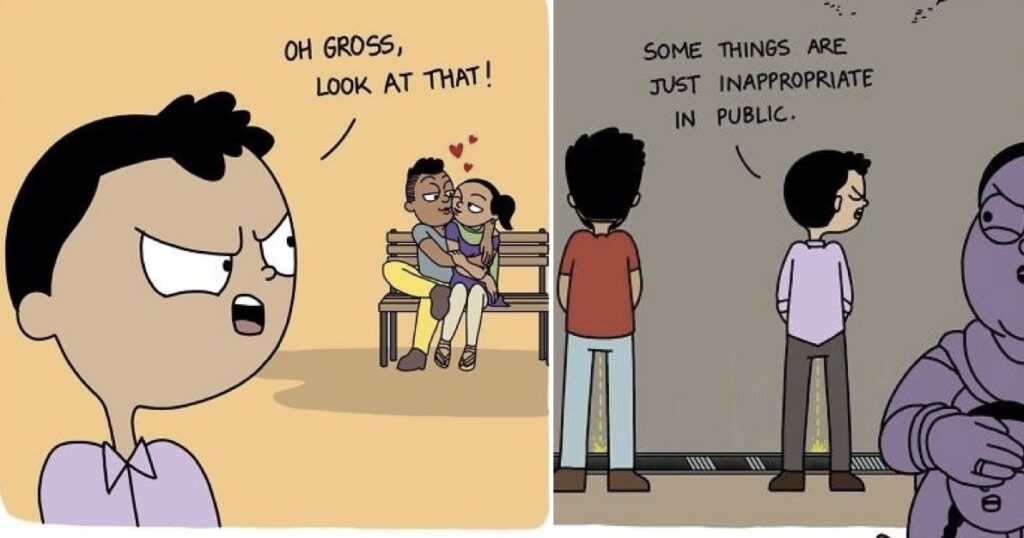 Hypocrisy-Indian-Society-Comic-Strips-Illustration