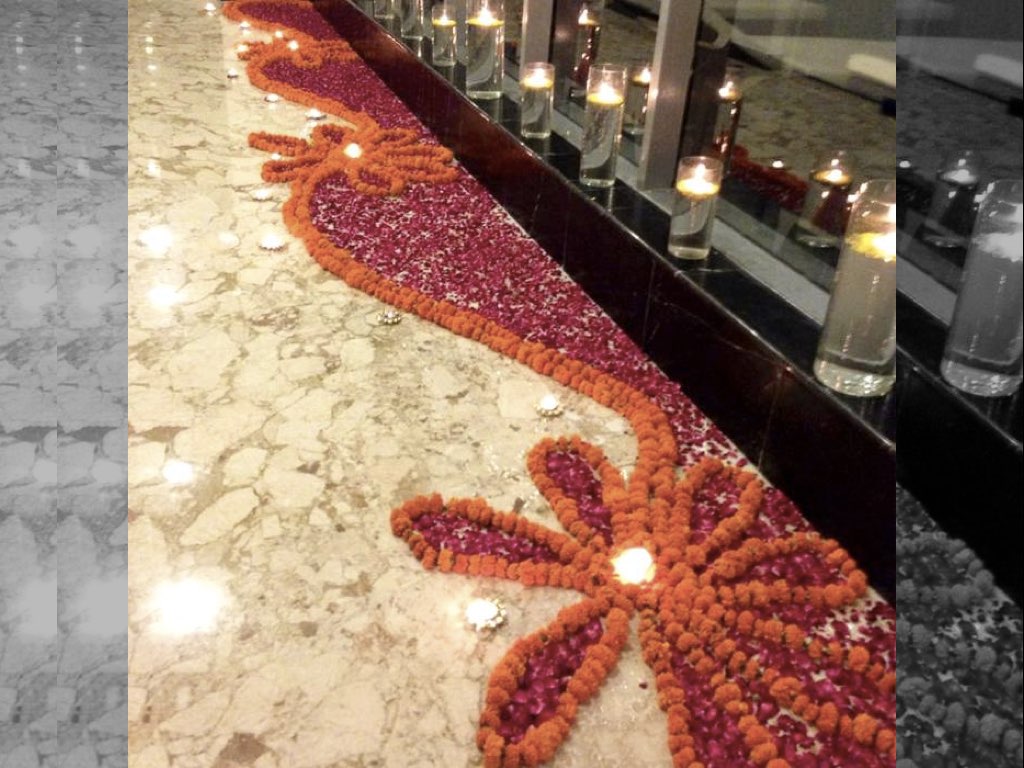 Simple Diwali Flower Rangoli Designs