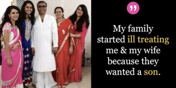 This Husband Fought For A Life Of Dignity For His Wife As His Family Harassed Her For Having 3 Daughters