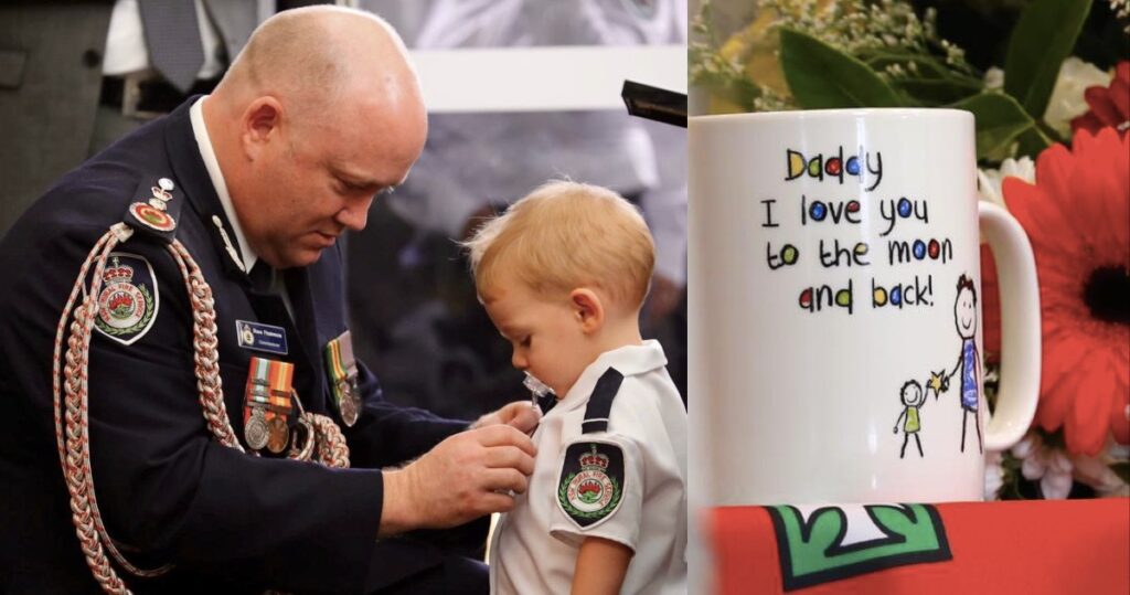 Australian-fire-fighter-toddler-son-accepting-medal-dp