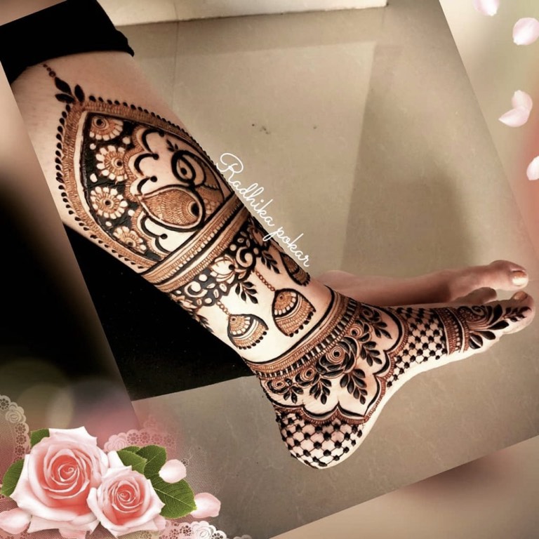 28 Beautiful Simple Easy Mehendi Bridal Feet Designs For Marriage
