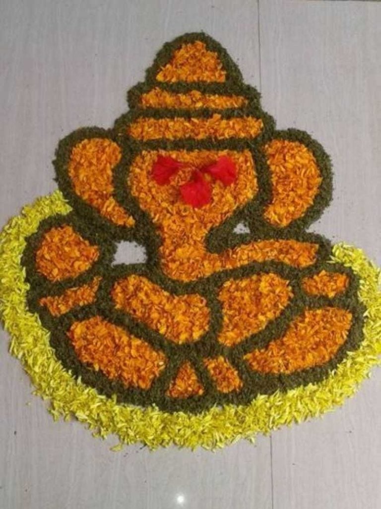 20 Best Flower Rangoli Designs Ideas For Pongal 2024