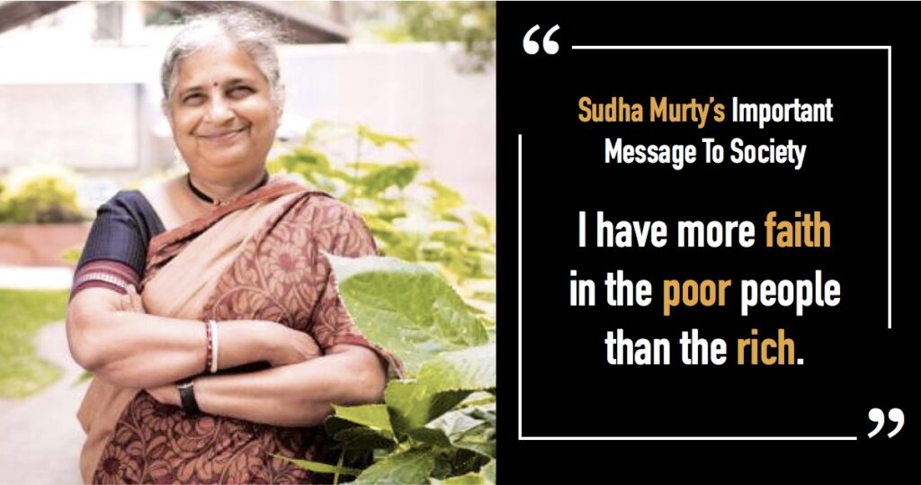 Sudha-Murty-Message-About-Money-Society