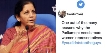 Nirmala-Sitharaman-taking-stand-for-reporter
