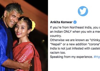 Ankita-Konwar-Milind-Soman-wife-racism-north-eastern-India