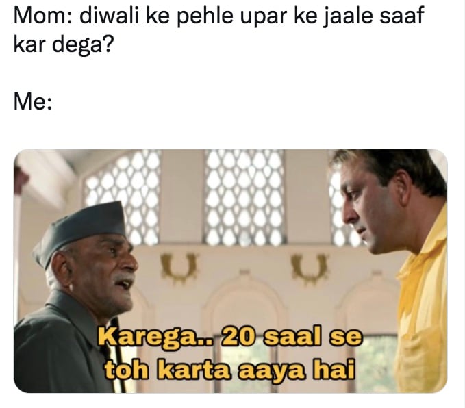 DIWALI MEMES ON DIWALI KI SAFAI