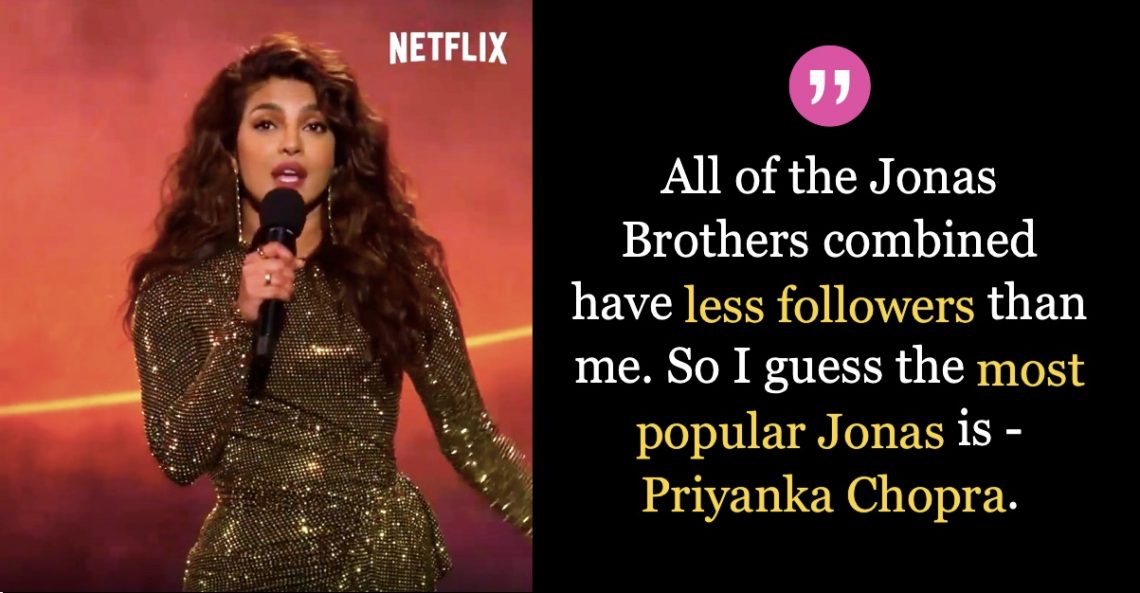 6 Ways How Badass Priyanka Chopra Roasted Husband Nick & Jonas Brothers