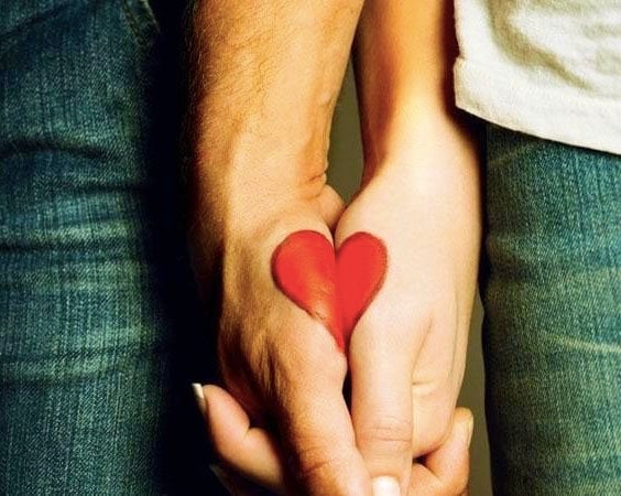 Heart Tattoo Couple Design Ideas -02