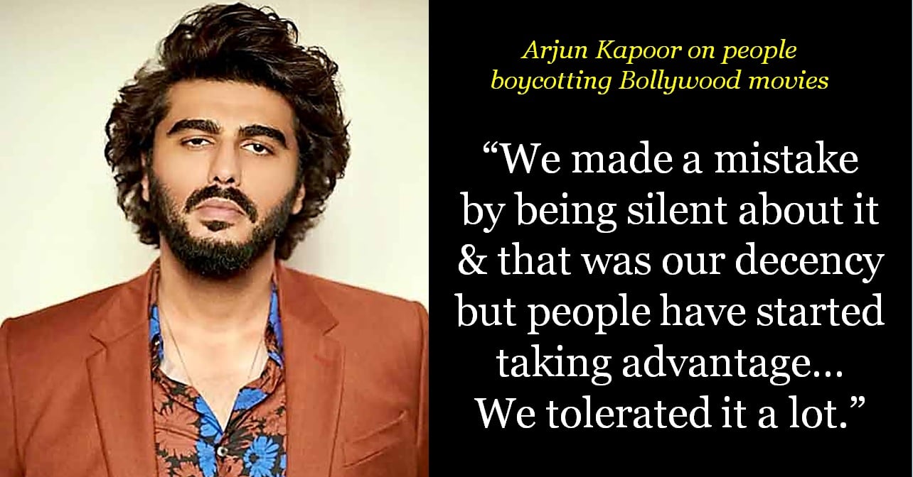 Arjun Kapoor On Bollywood Movies Boycott