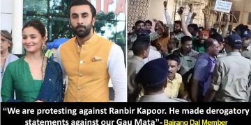 Alia Bhatt Ranbir Kapoor Dress Brahmastra Ujjain Protest