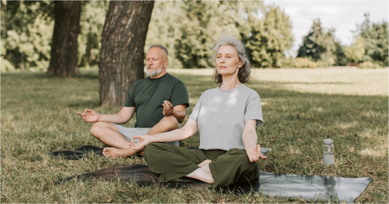 Meditating in the morning