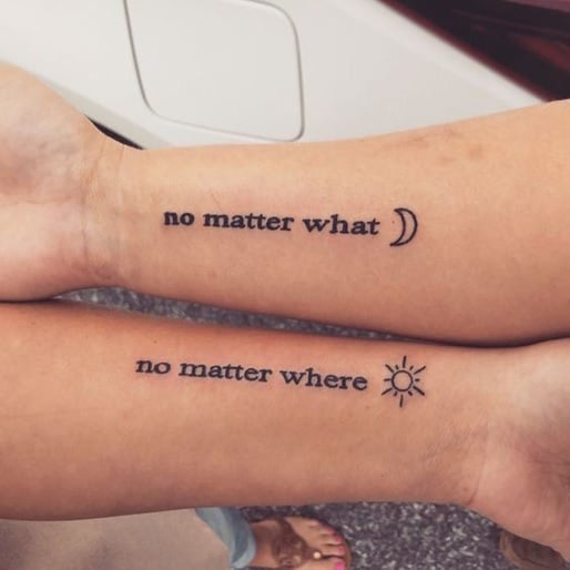 Valentine's Day Tattoo Ideas - No Matter What No Matter Where