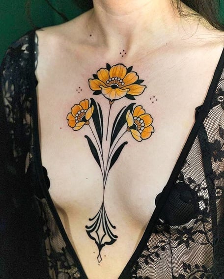 Chest tattoo