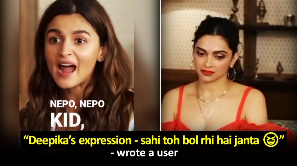 Alia Bhatt Deepika Padukone Nepotism Viral Video
