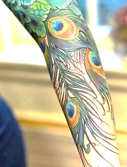 Peacock tattoo designs