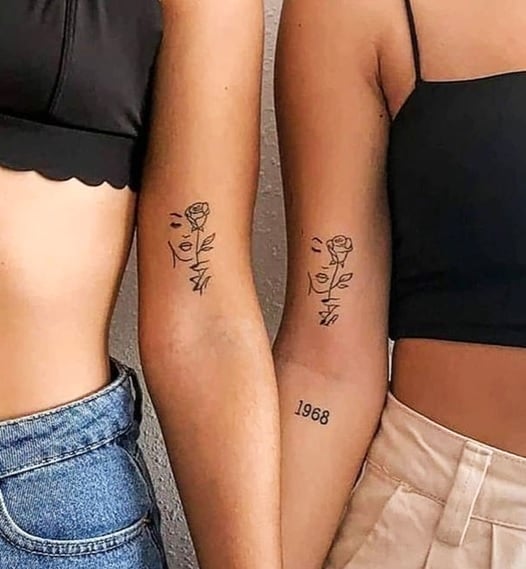 Tattoos in pairs