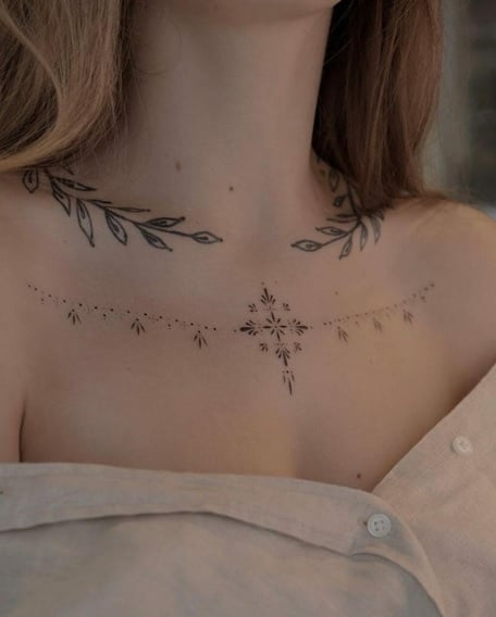 Chest tattoo