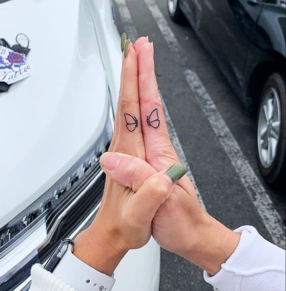 Mother and daughter tattoos