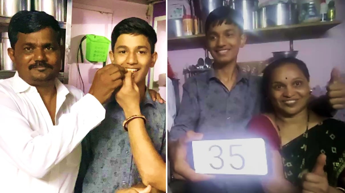 Shattering Marks Obsession, Parents Celebrate As Son Scores 35 Marks In All 6 Subjects In Class 10 Board Exams