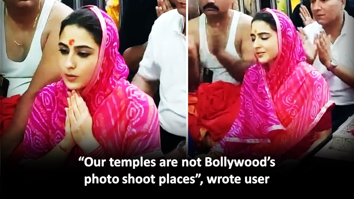 Sara Ali Khan Criticized For Temple Visit