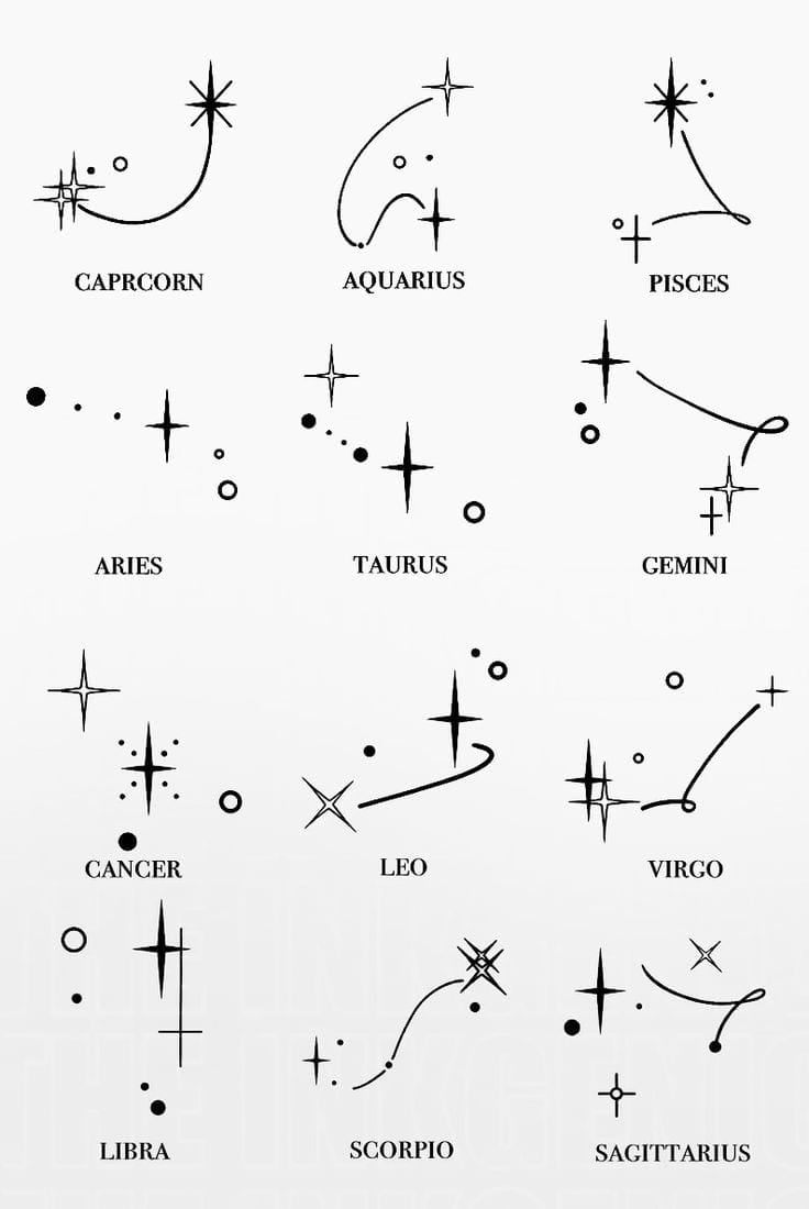 zodiac sign tattoo-14