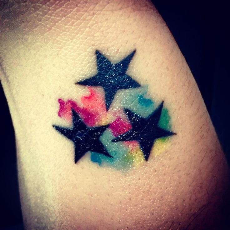 watercolor star tattoo-18