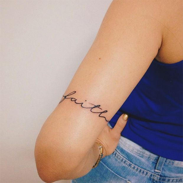 Forearm faith tattoo -12