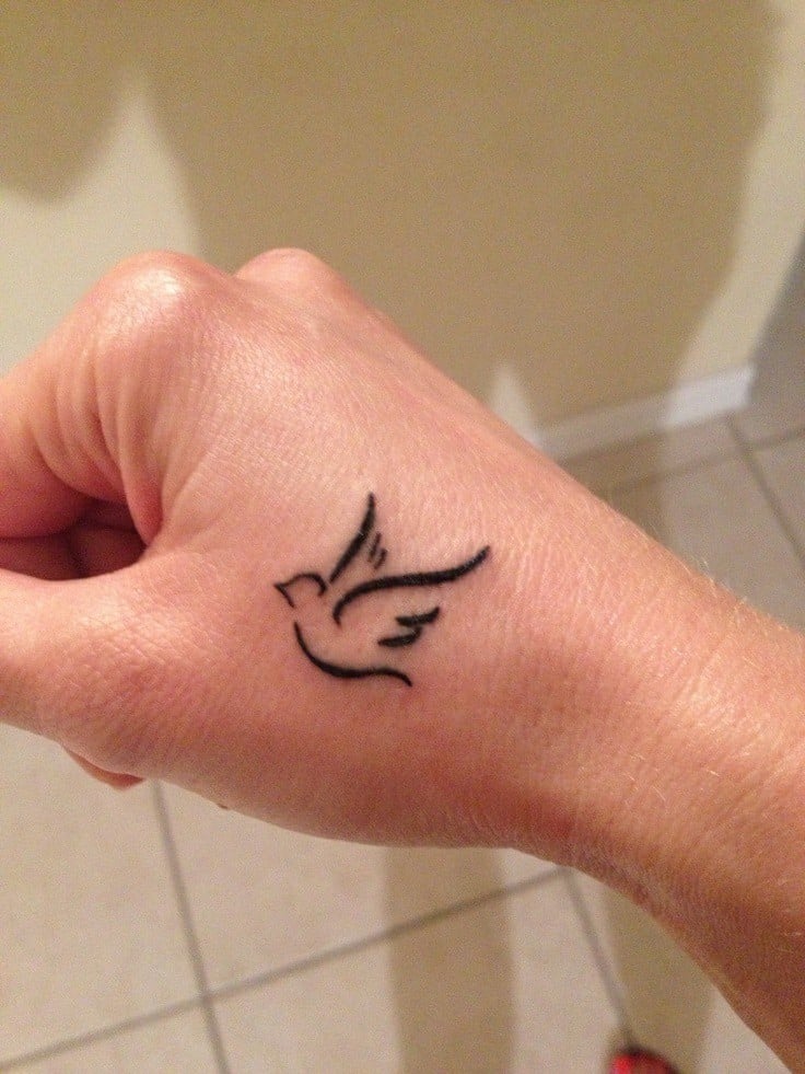 Hand Dove Tattoo-21