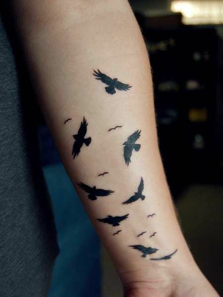 Black bird tattoo-19