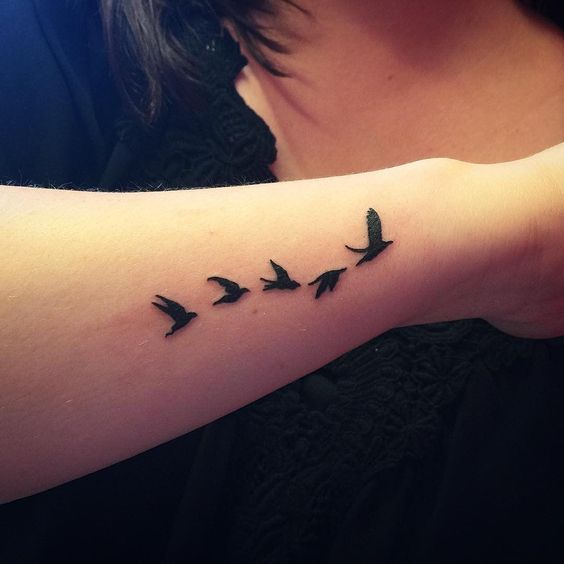Birds Hand Tattoo