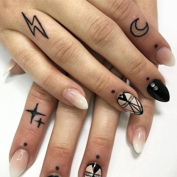 Minimalist Finger Tattoo