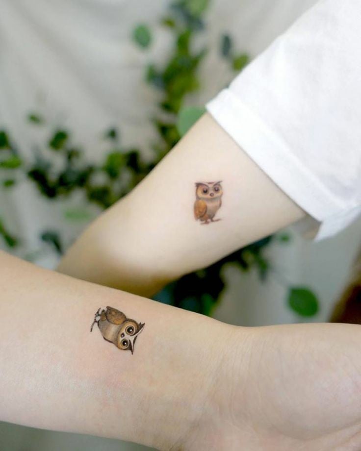 Bff matching owl tattoo-37