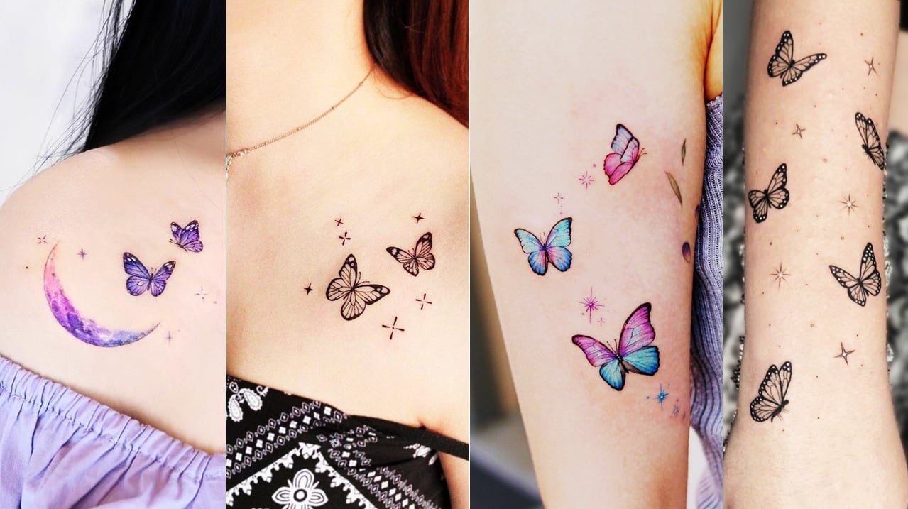 Essential Butterfly Tattoo Inspiration  trend ink minimalist tiny art