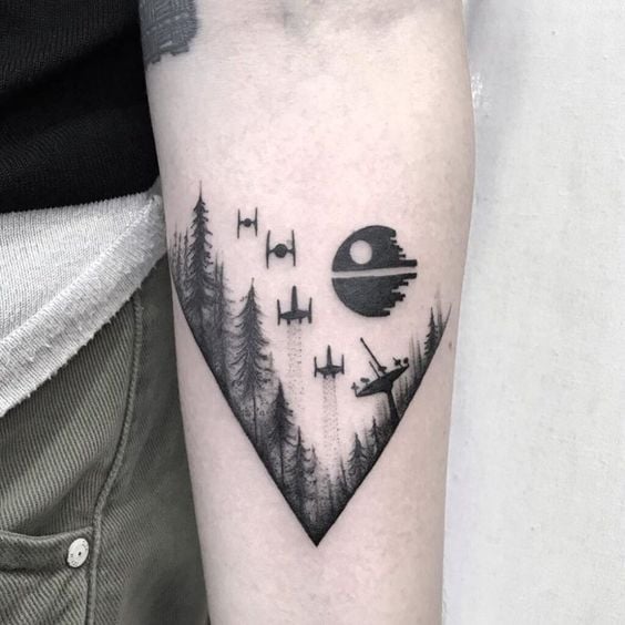 Death Star Wars Tattoo