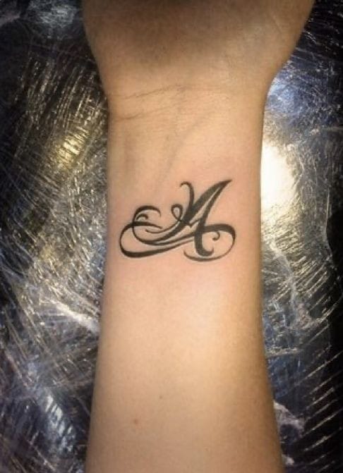 Design A letter tattoo