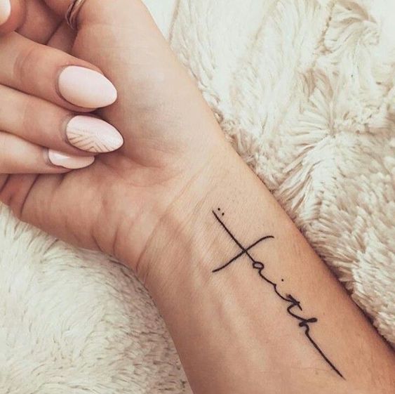 Faith Cross Tattoo