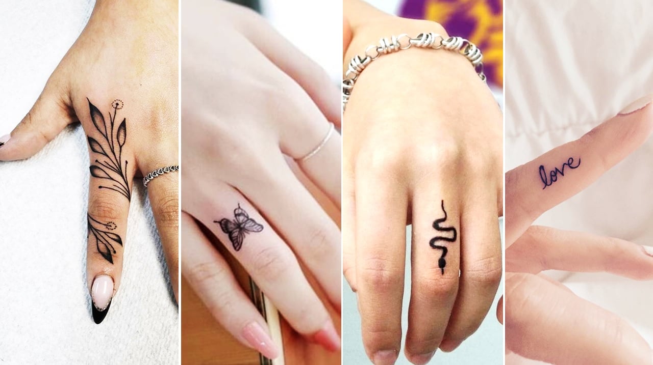 Simple lines and triangle finger tattoos by Andrea Revenant  Tiny finger  tattoos Hand tattoos Stylish tattoo