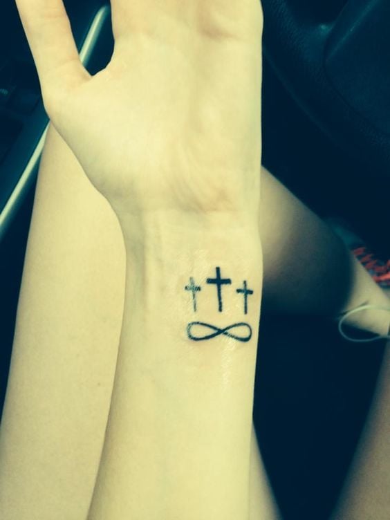 Infinity Cross Tattoo