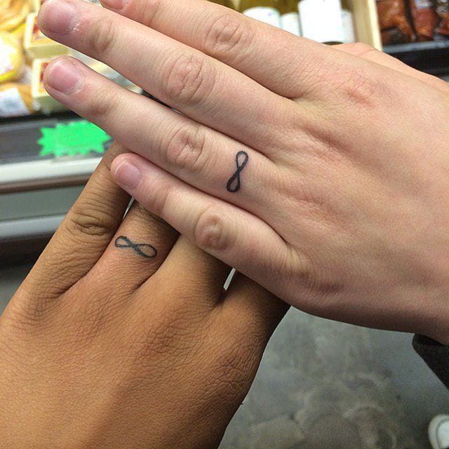 Infinity finger tattoo