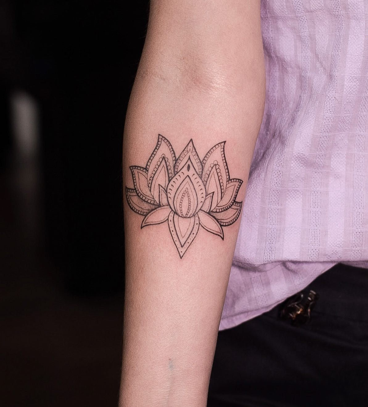 Simple Lotus MandalaTattoo