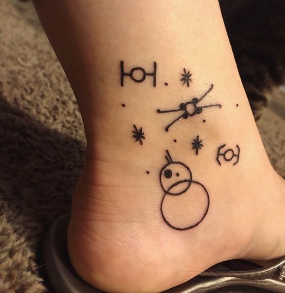 Minimalist Star Wars Tattoo