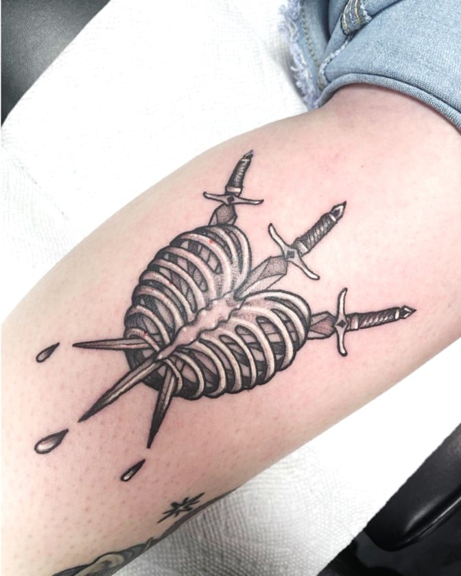 Rib cage sword tattpp