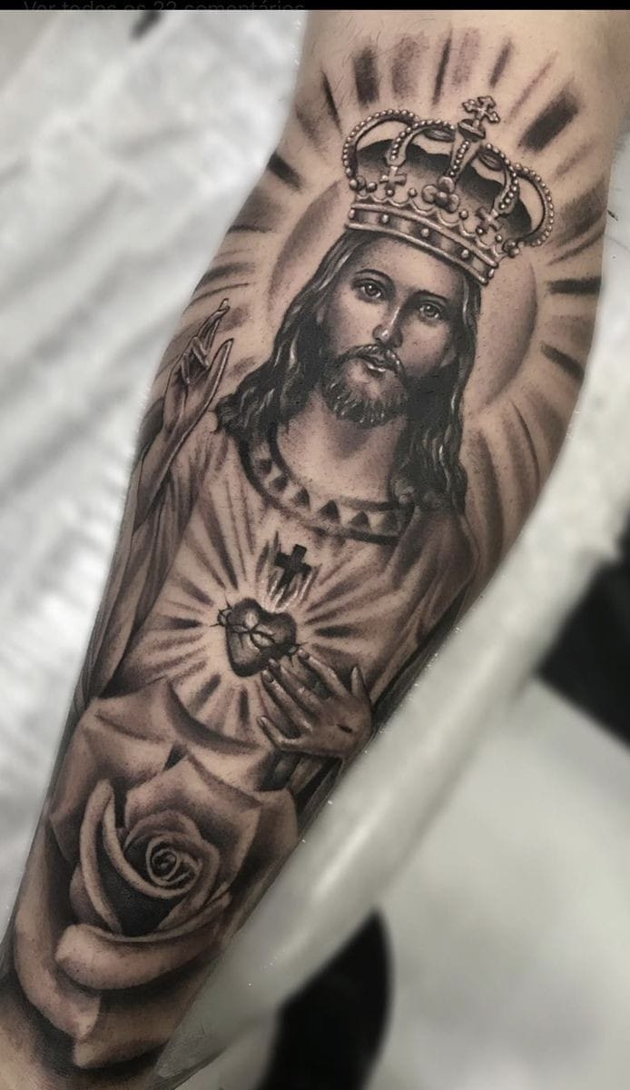 Sacred heart of Jesus tattoo