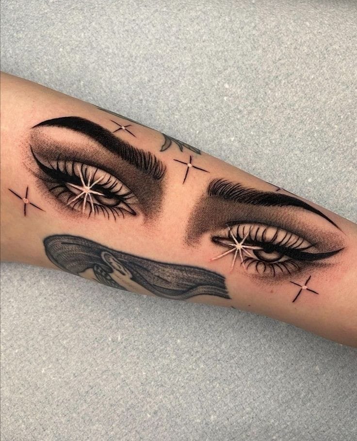 Sassy eye tattoo