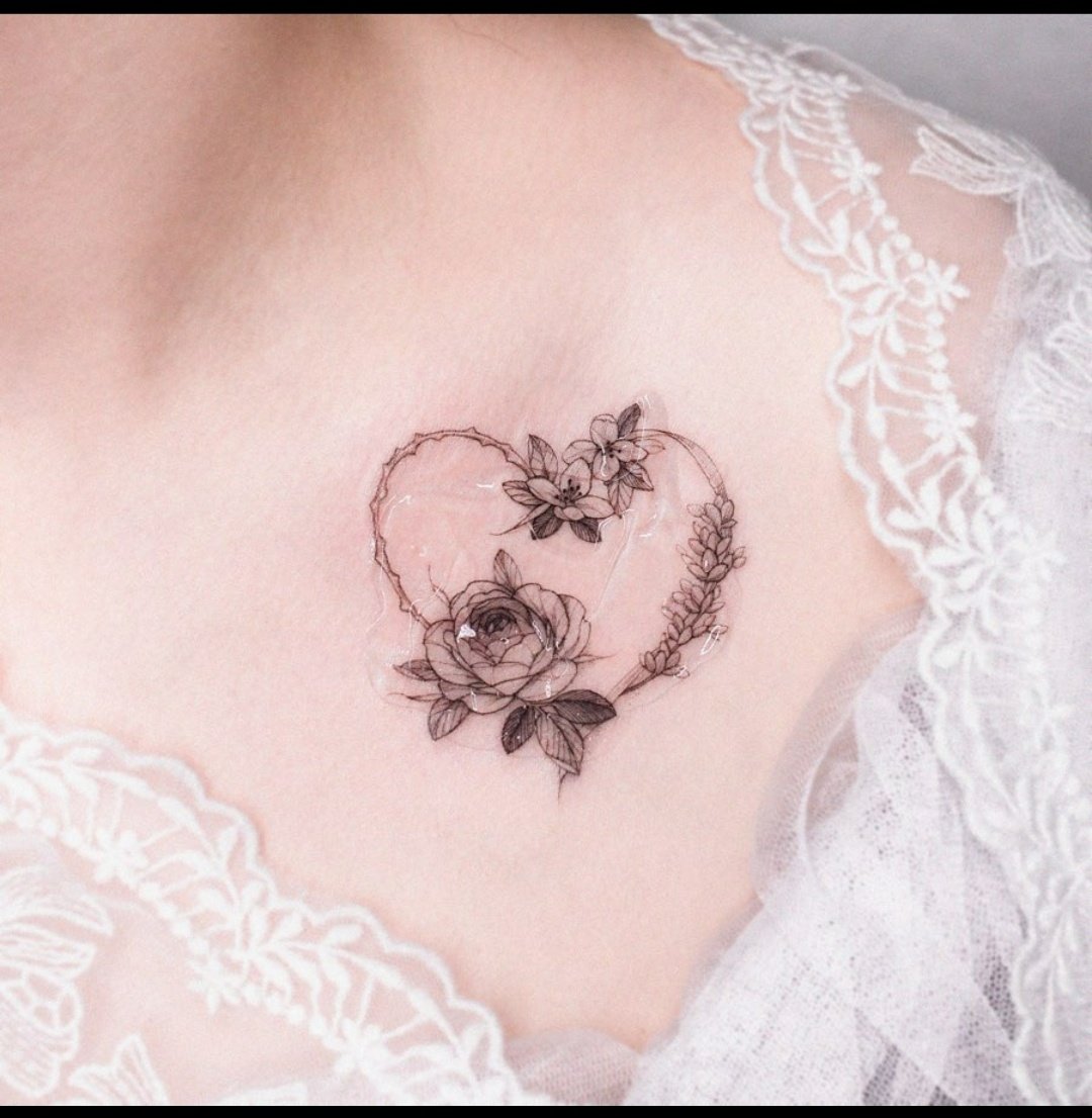 Heart and Rose tattoo-31