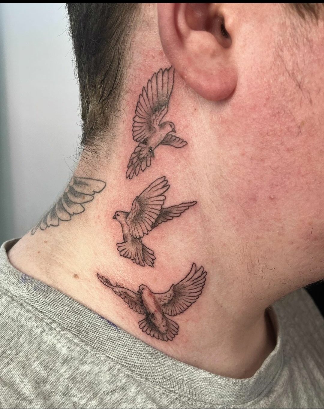 Graceful Flight Dove Tattoo-30