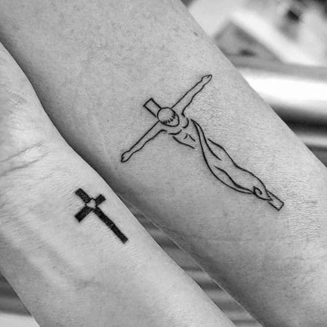Simple Jesus tattoo