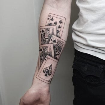 Top 35 Stylish Playing Card Tattoo Designs + Meanings [2023]