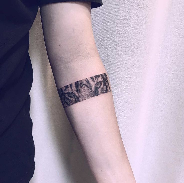 Tiger eye tattoo