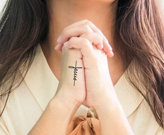 Tiny Cross Tattoo